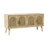 Dressoir Flores met ovalen vlakken - bruin - 55x120x40 cm