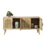 Dressoir Flores met ovalen vlakken - bruin - 55x120x40 cm