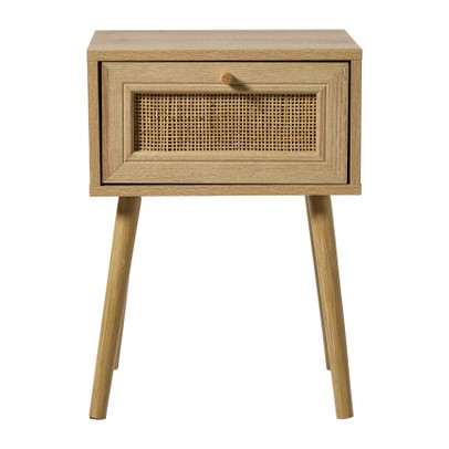 Webbing nachtkastje Batavia - bruin - 55x39x30 cm