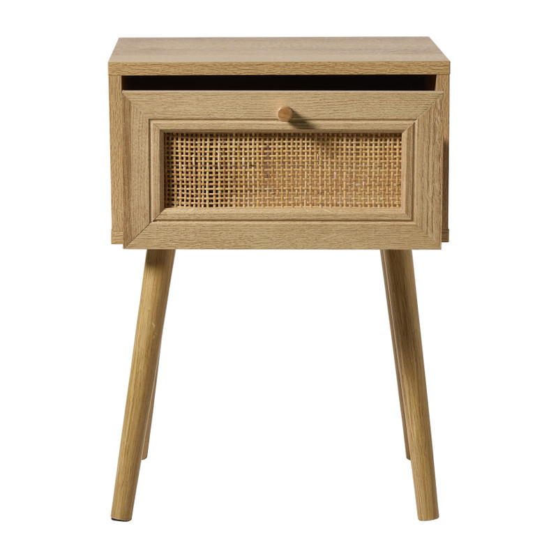 Webbing nachtkastje Batavia - bruin - 55x39x30 cm