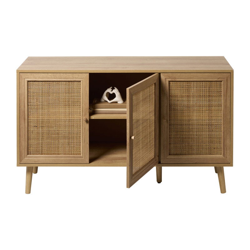 Webbing dressoir Batavia - bruin - 70x120x39 cm