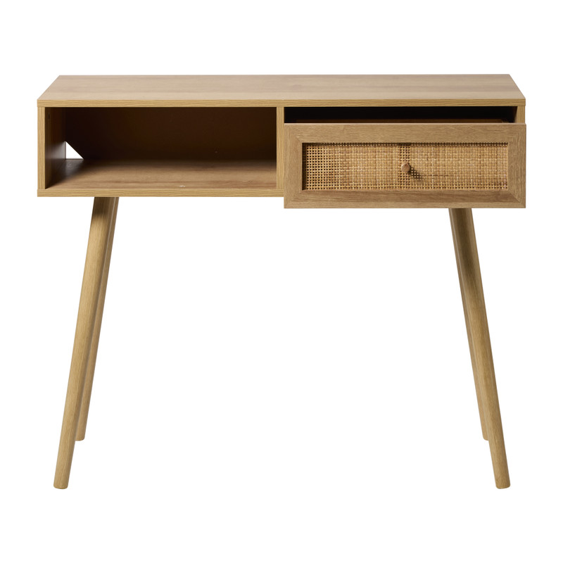 Webbing sidetable Batavia - bruin - 81x100x30 cm