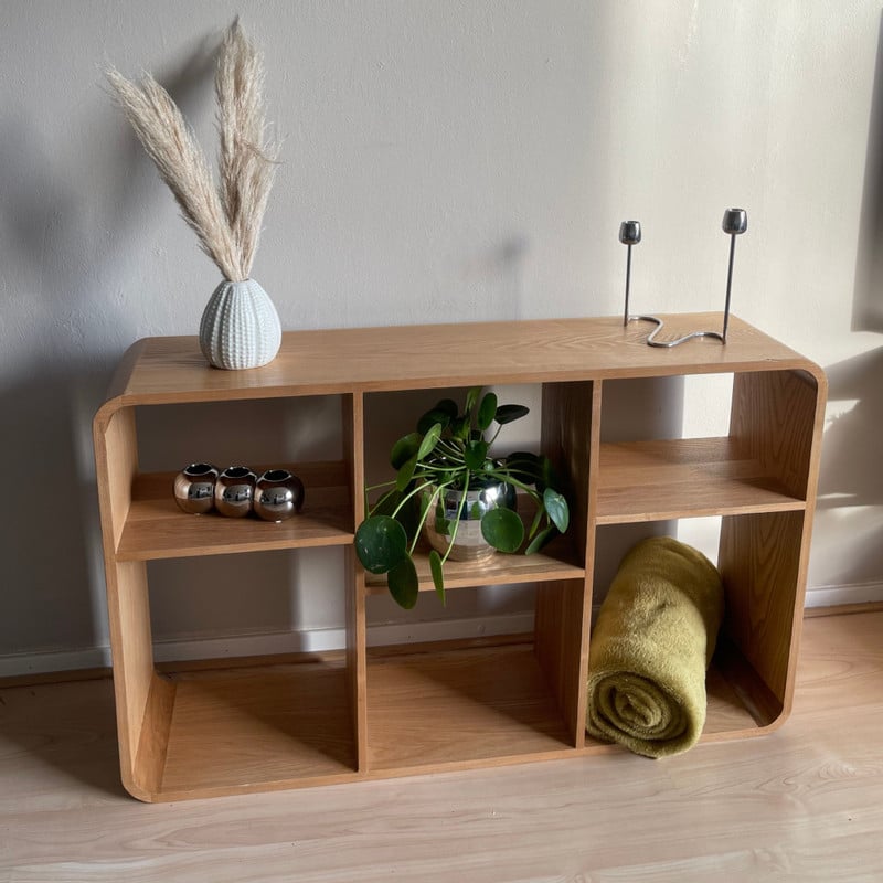 Vakkenkast Lennon 6 vakken laag - bruin - 60x98x25 cm