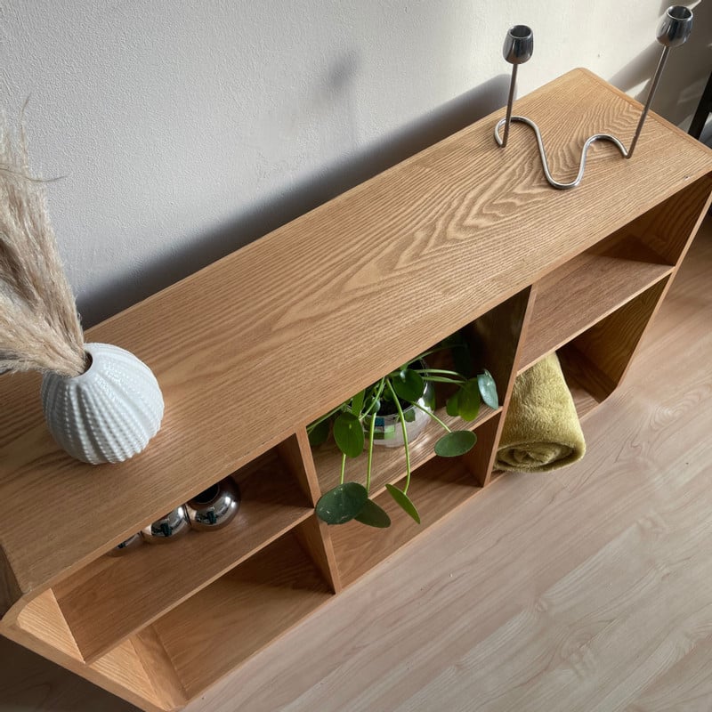 Vakkenkast Lennon 6 vakken laag - bruin - 60x98x25 cm