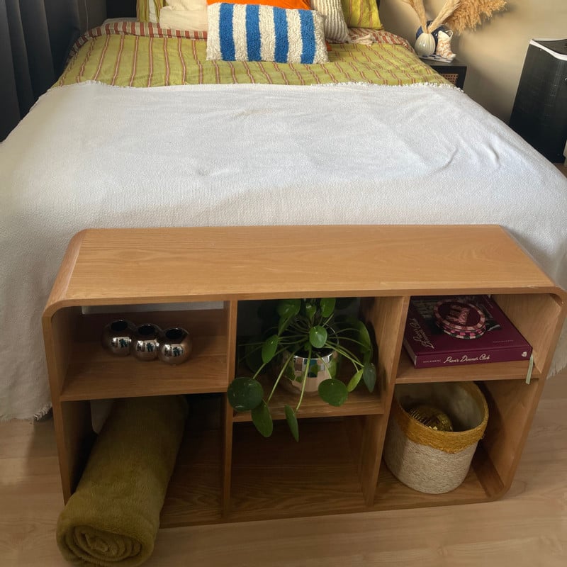 Vakkenkast Lennon 6 vakken laag - bruin - 60x98x25 cm