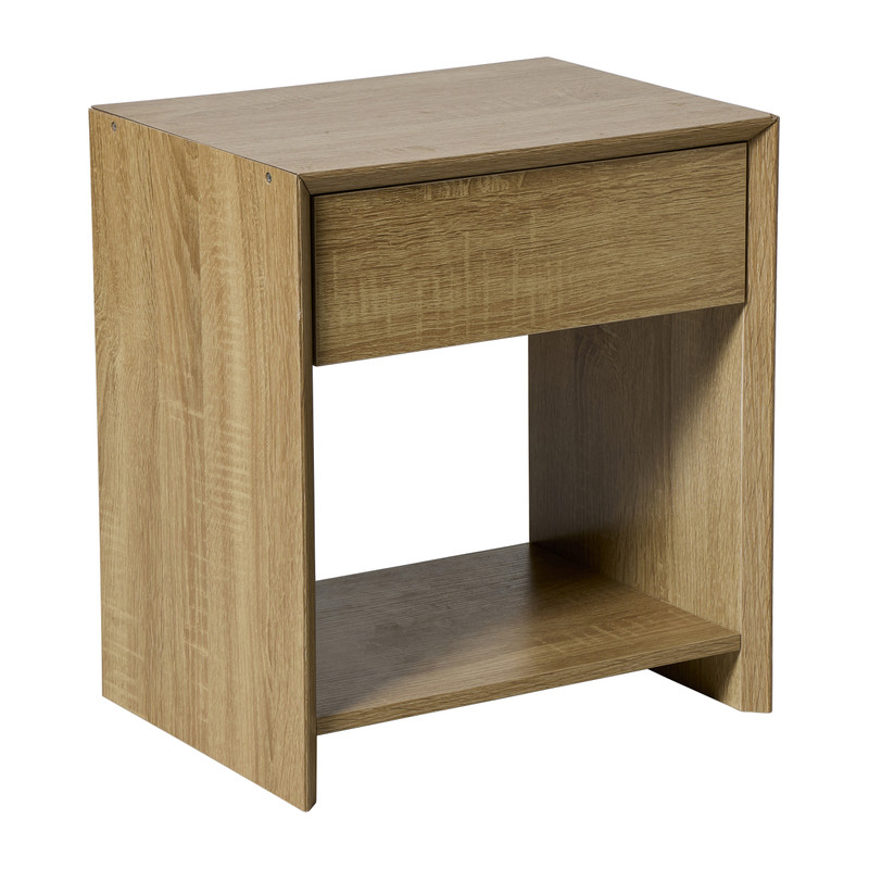 Nachtkastje Celine met lade - bruin - 45x40x35 cm