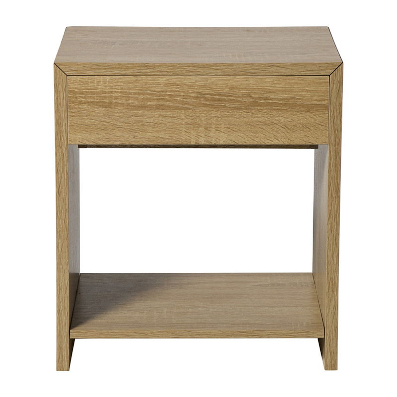 Nachtkastje Celine met lade - bruin - 45x40x35 cm