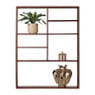 Wandkast met vakken Dex - donkerbruin - 78x60x12 cm