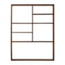 Wandkast met vakken Dex - donkerbruin - 78x60x12 cm
