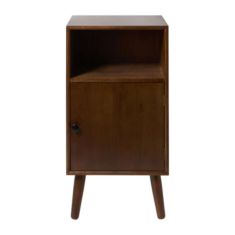 Nachtkastje retro - donkerbruin - 76x40x31.5 cm