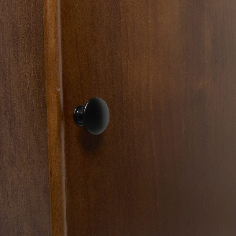 Nachtkastje retro - donkerbruin - 76x40x31.5 cm