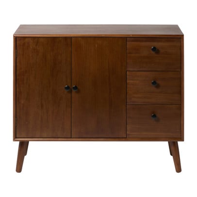 Dressoir retro -  donkerbruin - 76x93x31.5 cm
