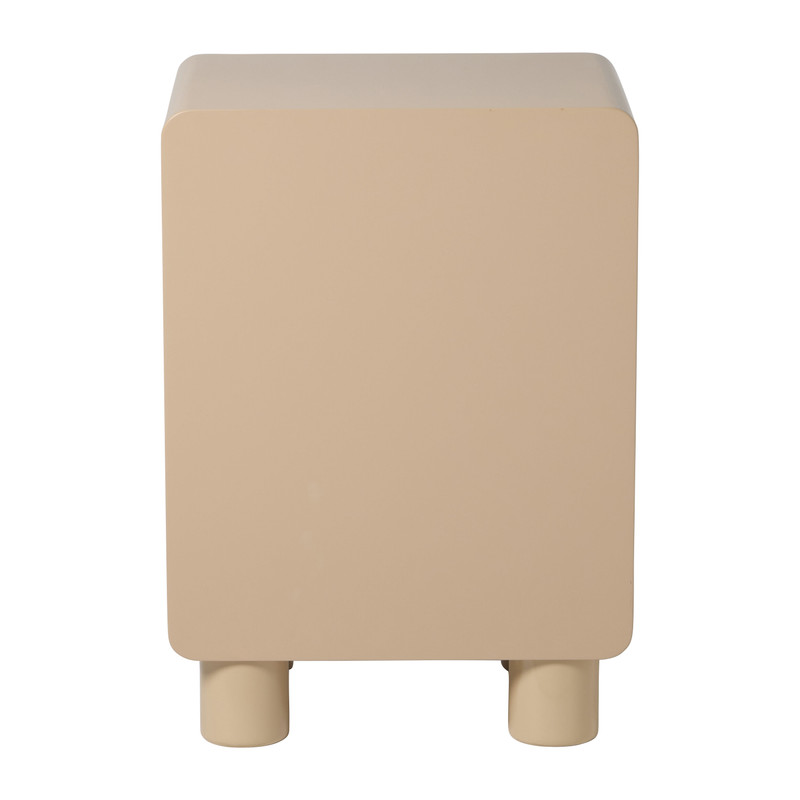 Kastje hoogglans 3ldn - beige - 40x31x56 cm