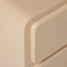 Kastje hoogglans 3ldn - beige - 40x31x56 cm