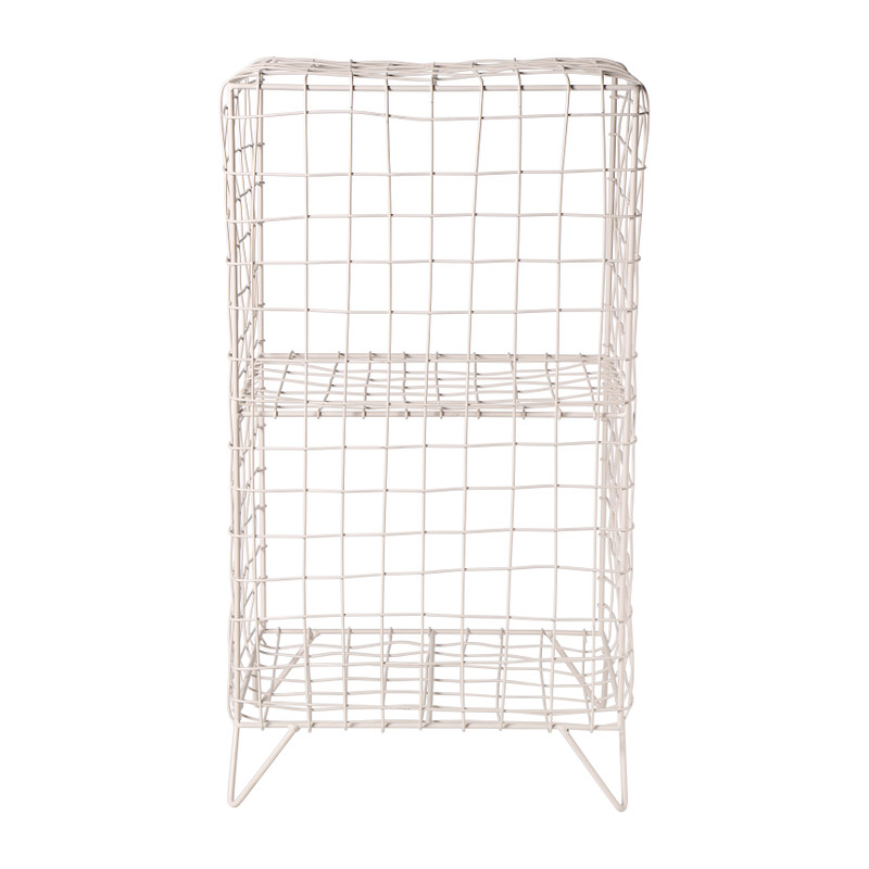Nachtkastje wire - beige - 65x35x30 cm