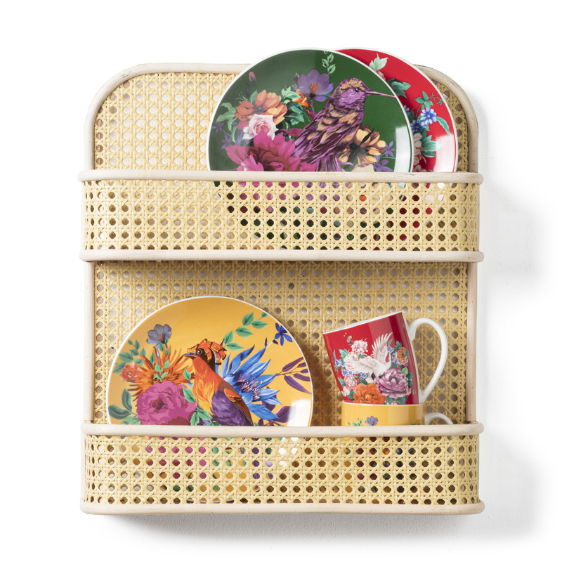 Webbing wandrekje - met 2 planken - 40x10x45 cm 