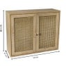Webbing wandkast Bandung - naturel - 48.5x60x22 cm