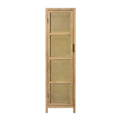 Webbing kast smal Bandung - naturel - 160.5x45x40.5 cm