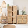 Webbing kast Bandung - naturel - 72x80.5x39 cm