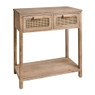 Webbing sidetable Bandung - naturel - 74x40x83 cm