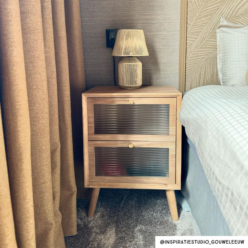 Ladenkast vintage - 2 laden - 64.5x46.5x35.5 cm