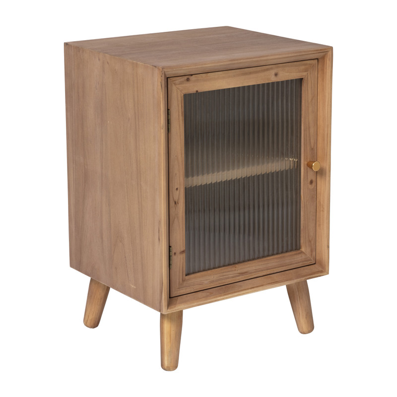 Nachtkastje vintage - bruin - 59.5x35.5x40 cm