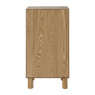 Smalle kast Japandi met 3 lades - bruin -73x40x31 cm