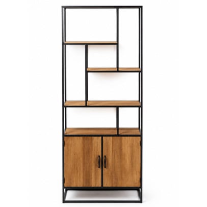 Vakkenkast Charlie met deuren - 170x73x33 cm