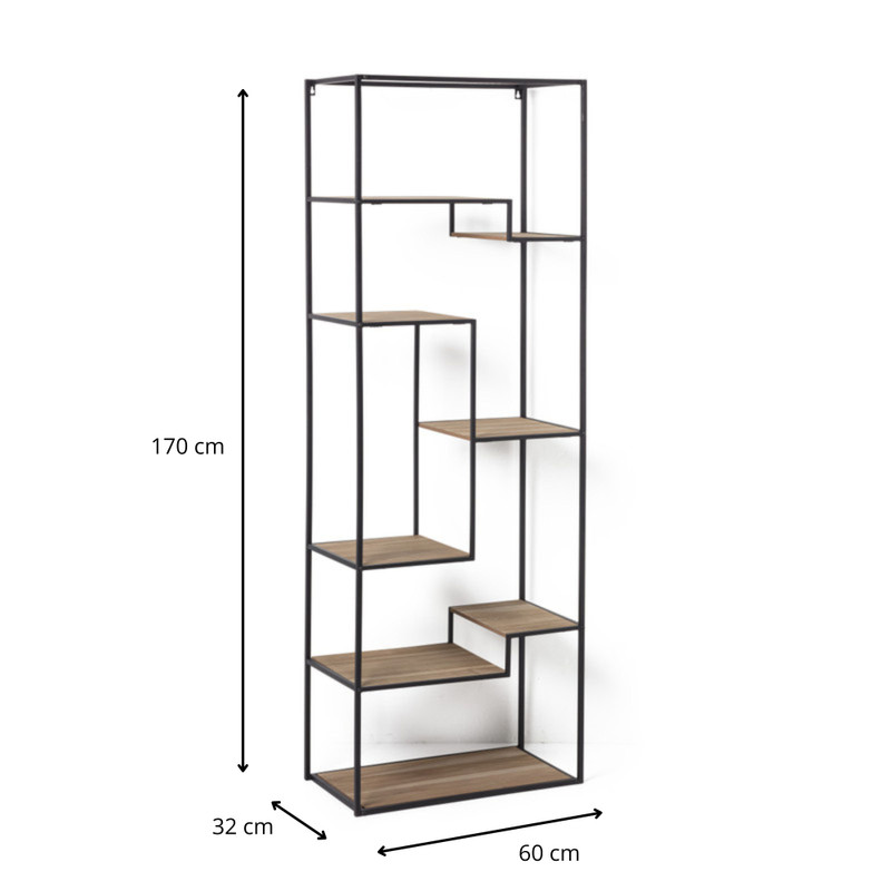 Vakkenkast Charlie - 60x32x170 cm