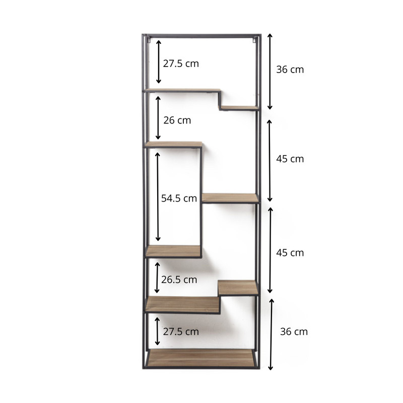 Vakkenkast Charlie - 60x32x170 cm