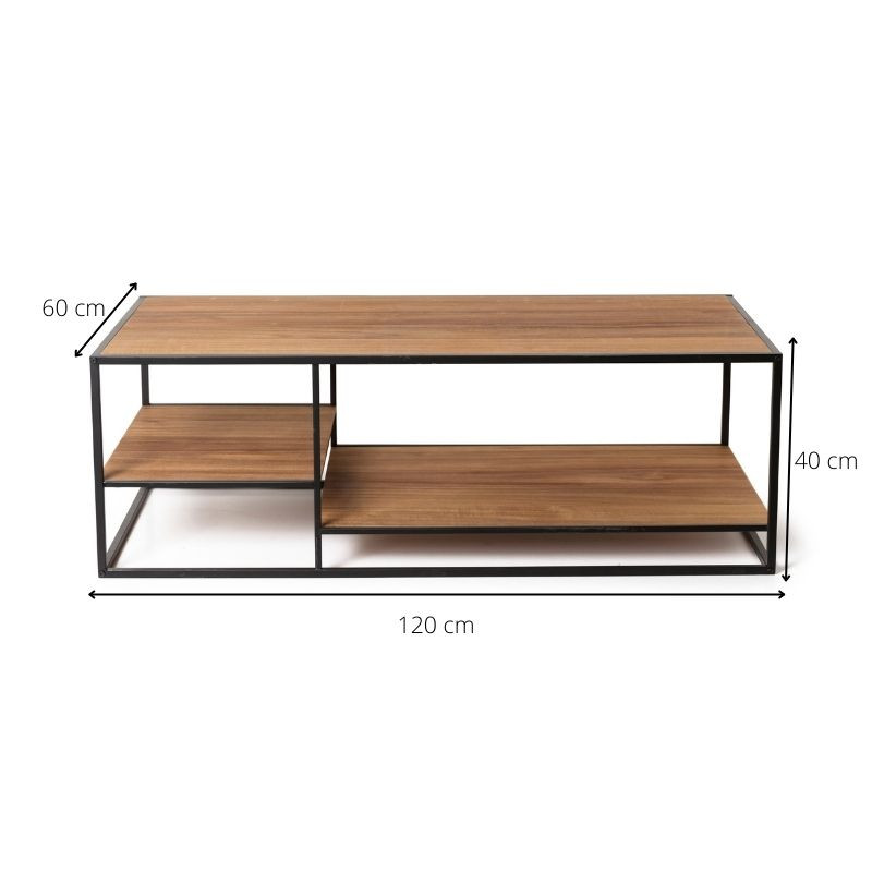 Salontafel Charlie - rechthoekig - 120x60x40 cm