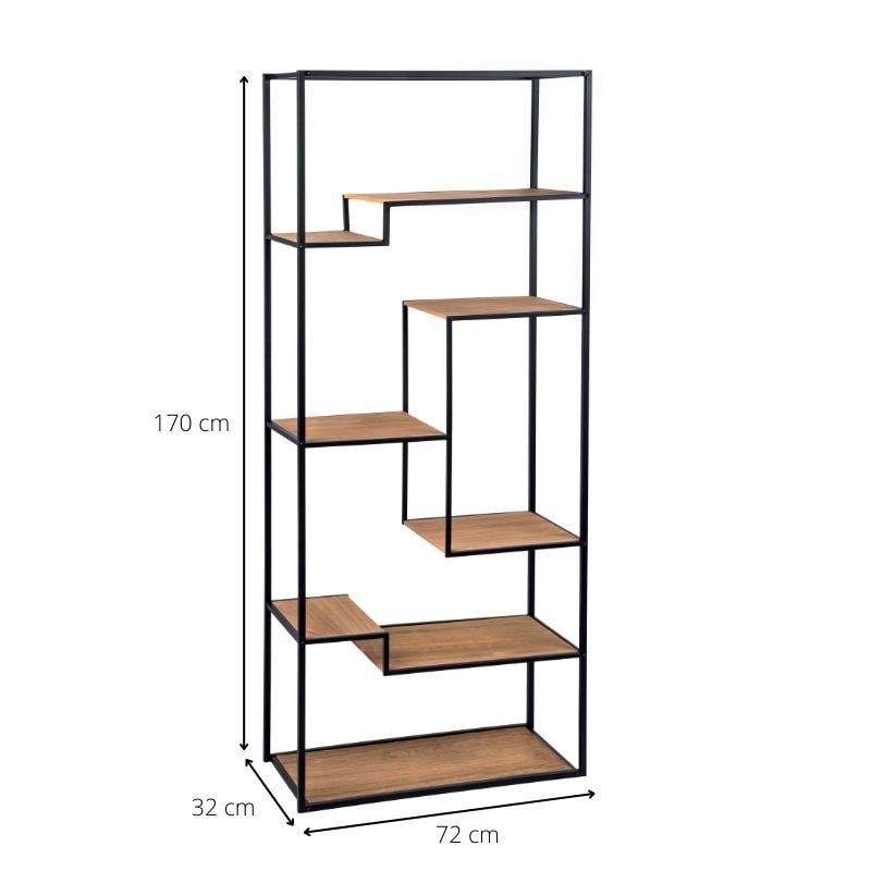 Vakkenkast Charlie - 72x32x170 cm 