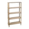 Boekenkast Scandi - naturel - 140x80x30 cm