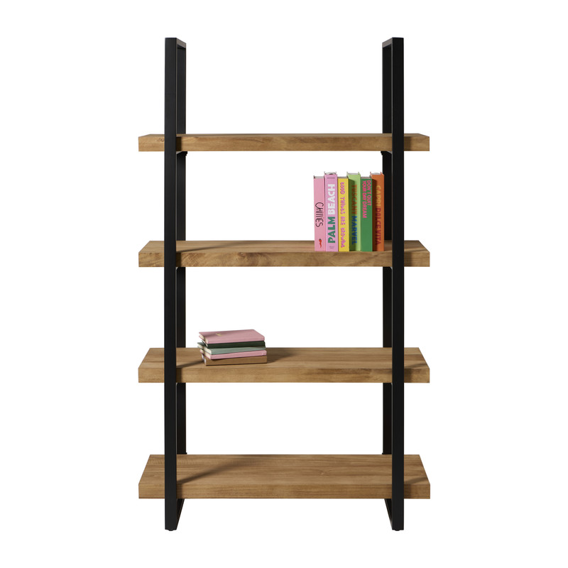 Boekenkast James - bruin/zwart - 168.5x100x41 cm