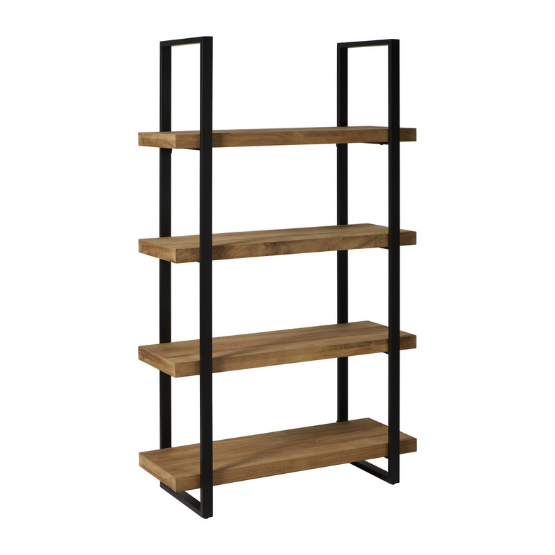Boekenkast James - bruin/zwart - 168.5x100x41 cm