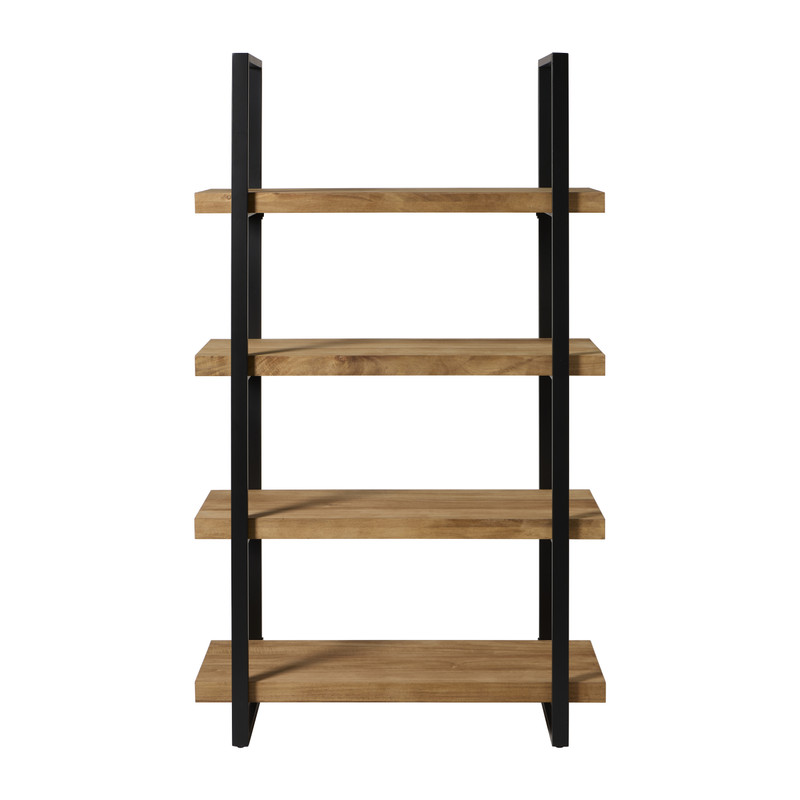 Boekenkast James - bruin/zwart - 168.5x100x41 cm