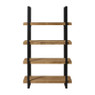 Boekenkast James - bruin/zwart - 168.5x100x41 cm