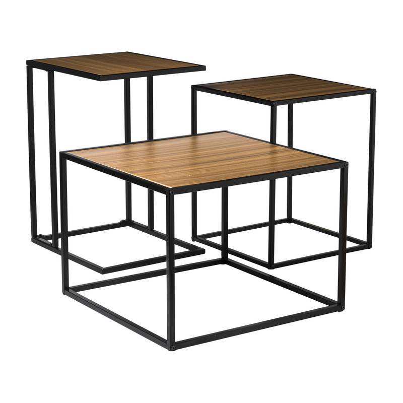 Bijzettafel basix - bruin - 55x55x40 cm