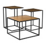 Bijzettafel basix - bruin - 55x55x40 cm
