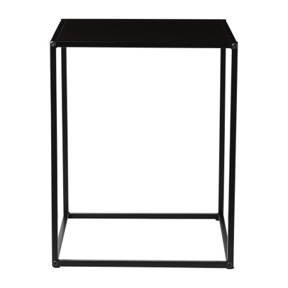 Bijzettafel basix - zwart - 40x40x50 cm
