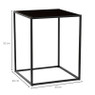 Bijzettafel basix - zwart - 40x40x50 cm