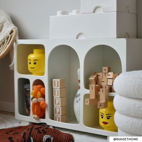 6 vakkenkast Zaha organic - MDF - 60x90x25 cm