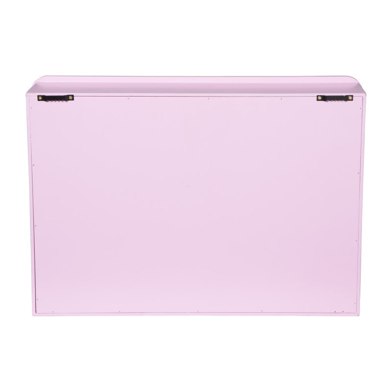 Wandkastje Zaha organic - MDF - roze - 28x40x9 cm