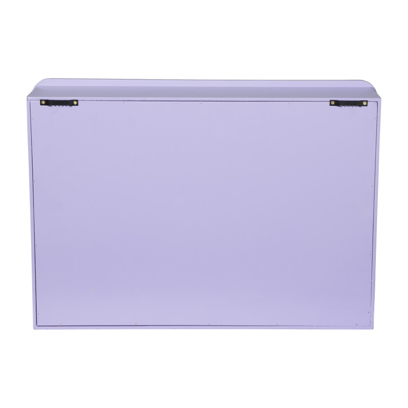 Wandkastje Zaha organic - MDF - paars - 28x40x9 cm