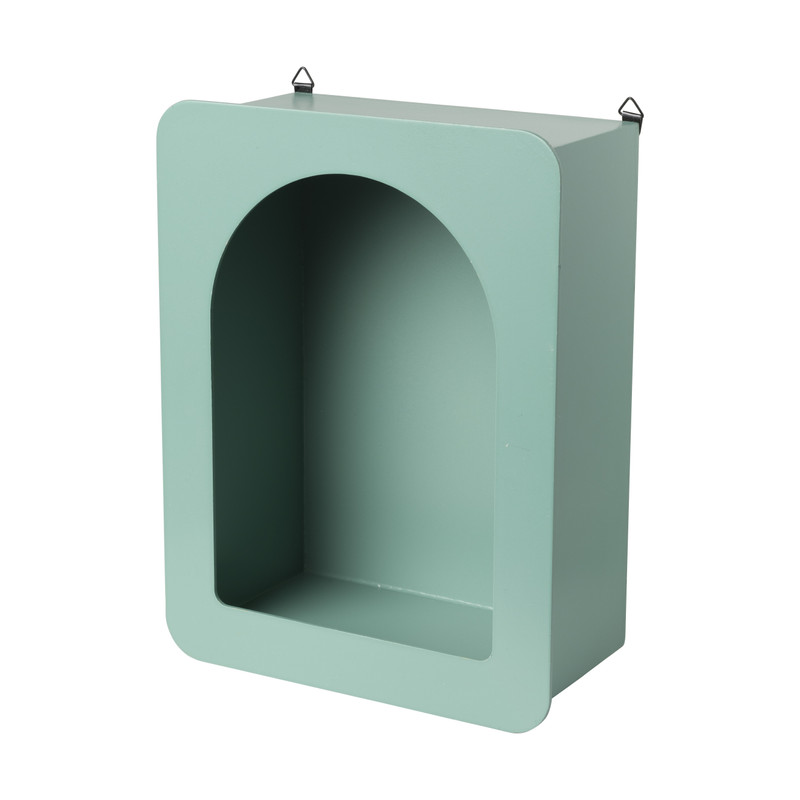 Wandkastje Zaha - groen - 26.8x20.5x10 cm