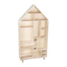 Vakkenkast houten huis - 150x76x20 cm
