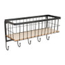 Wandrek met 5 haken - 48x17x27 cm