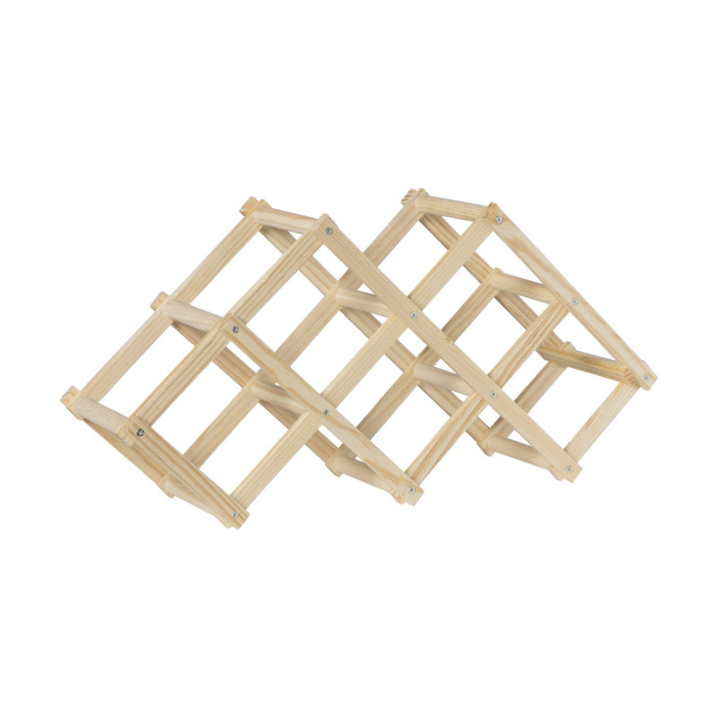 Houten wijnrek Kalmar - inklapbaar - 45x12x31 cm 