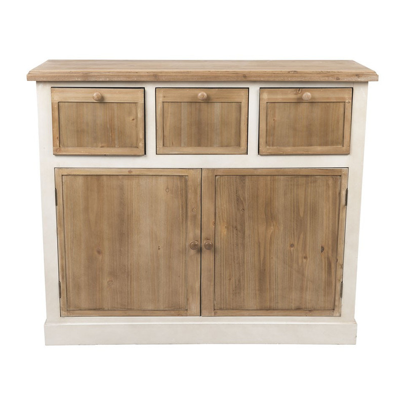 Dressoir cottage - 3 laden + 2 deurtjes