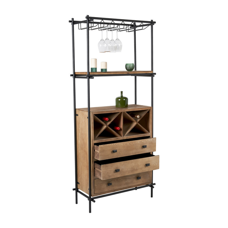 Wijnkast Corsica - 74x35x172 cm 